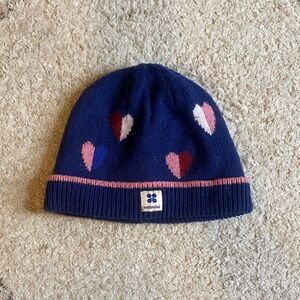 Catimini Kids' Blue Beanie with Heart Accents